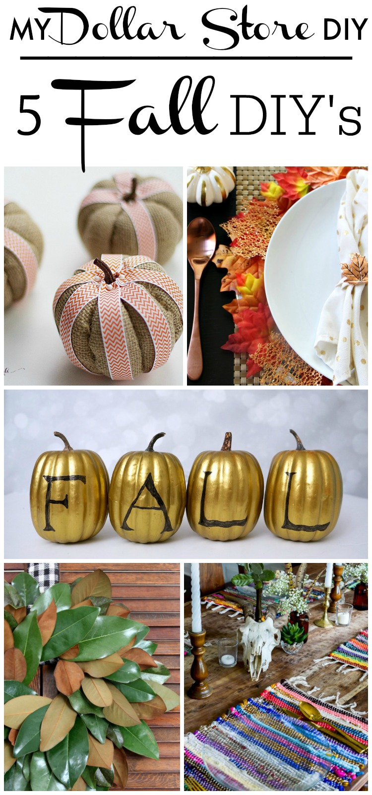 DIY Dollar Store Supply Projects for Fall