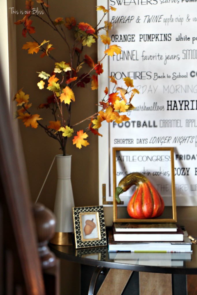 How to bring Fall into your home - Easy ways to add a Fall touch to your home - This is our Bliss
