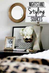 How to Style a Nighstand | Bedside table Styling Accessories for a well-styled nightstand!