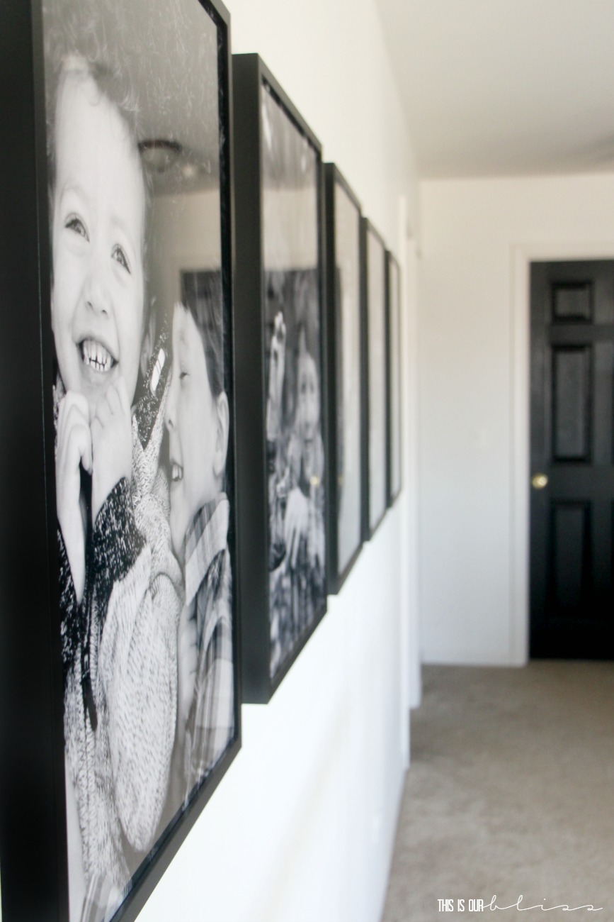 How to Create a Statement Wall with Large-scale Photos in Your Hallway | This is our Bliss