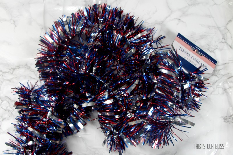 Festive & Frugal 4th of July | Red, White & Blue Confetti Star Wine Glass | My Dollar Store DIY | www.thisisourbliss.com