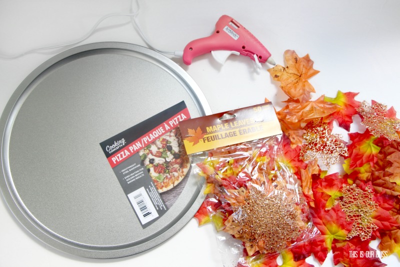 DIY Maple Leaf Charger Plate | Fall themed Decor | My Dollar Store DIY