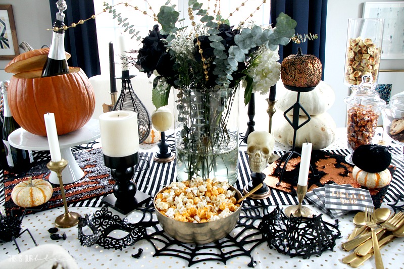 Halloween Table - Sips & Sweets for a Girl's Night In