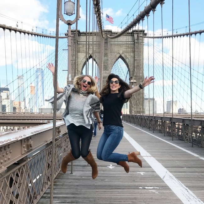 brooklyn bridge pic - NYC Better Homes and Gardens Stylemaker Event 2017 - girls trip recap - This is our Bliss