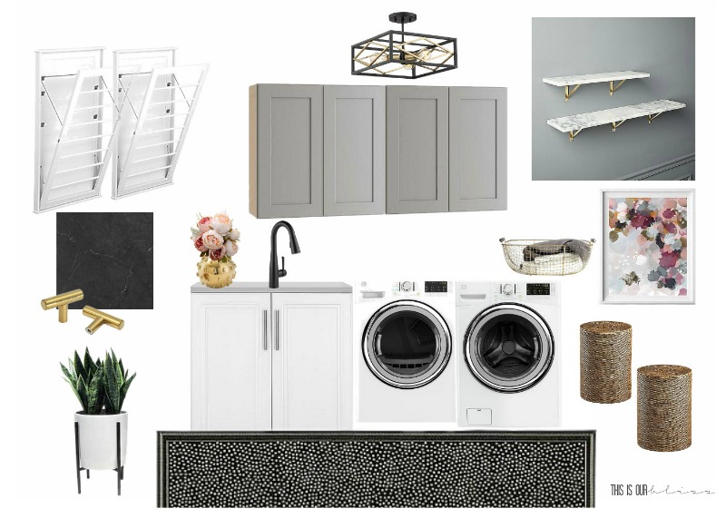 Laundry Room Plans - Mood board and vision for the new laundry room space!