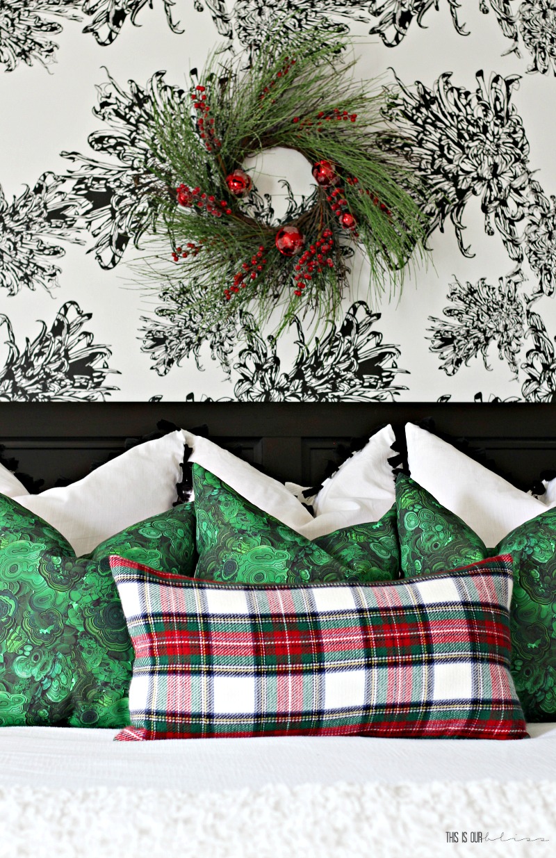A Few Christmas Touches in the Master Bedroom