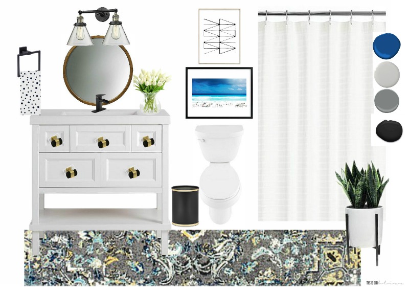 Primp & Pamper Bathroom Refresh Mood Board - This is our Bliss