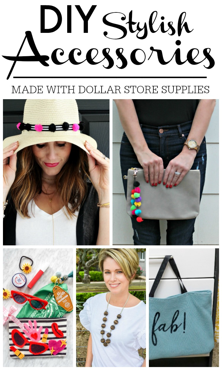 DIY Stylish Accessories made with Dollar store supplies - My Dollar Store DIY series April Edition