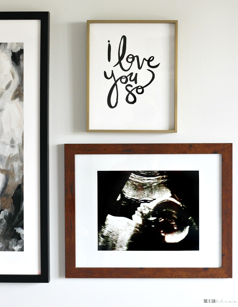 Sweet simple nursery gallery wall Minted Prints - Sophisticated Neutral nursery - This is our Bliss
