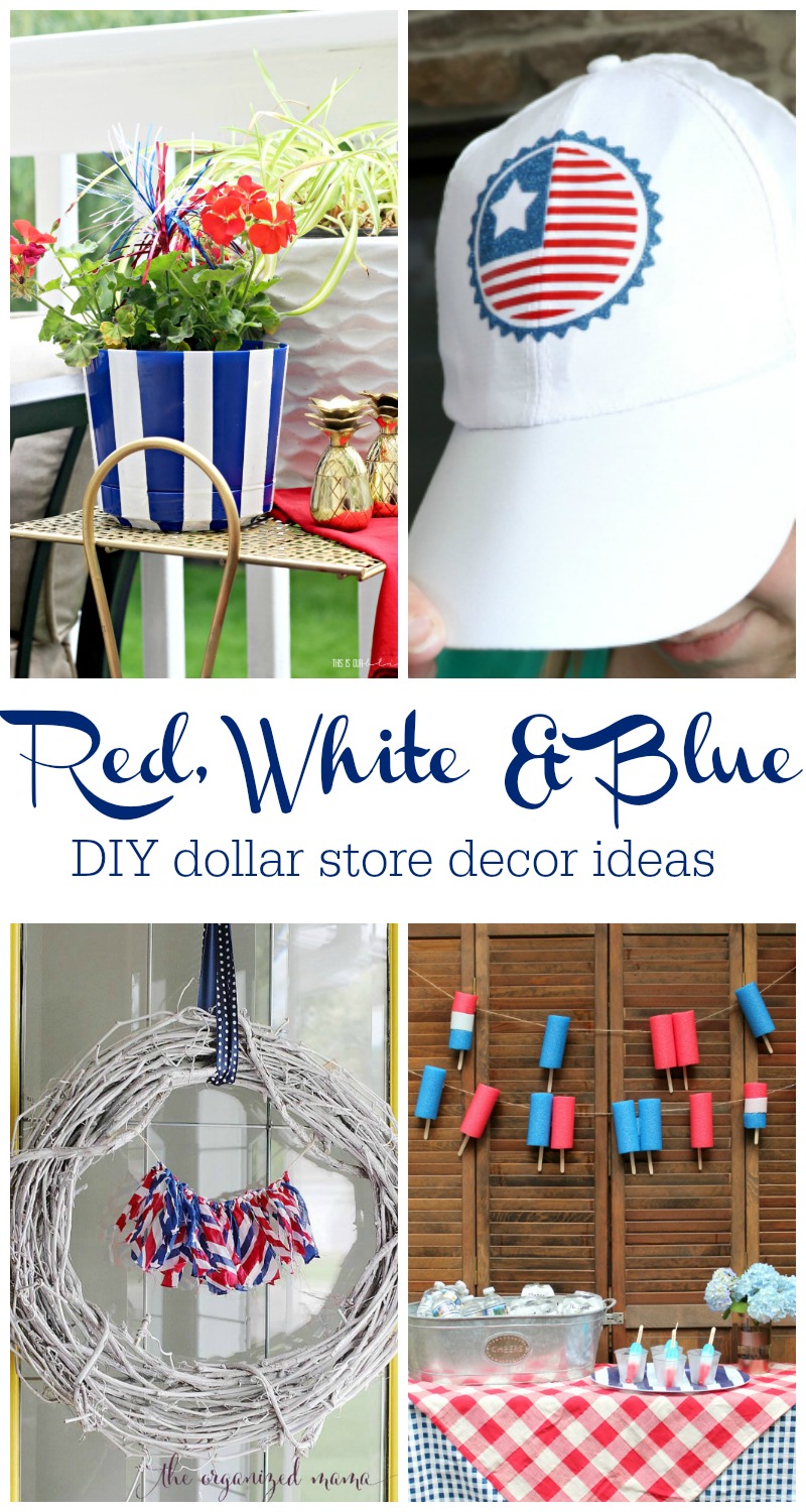 My Dollar Store DIY - Red White and Blue Ideas and Inspiration