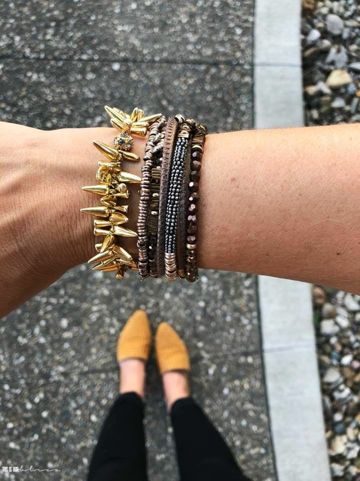 Arm party inspo bronze and gold - Bracelet Layering Inspiration - This is our Bliss