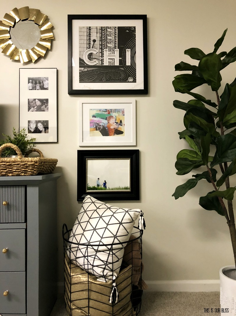 How to Create an Inexpensive Eclectic TV Gallery Wall - This is our Bliss