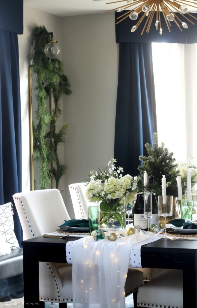Christmas dining room decor - entertaining during the holidays - holiday hosting - This is our Bliss