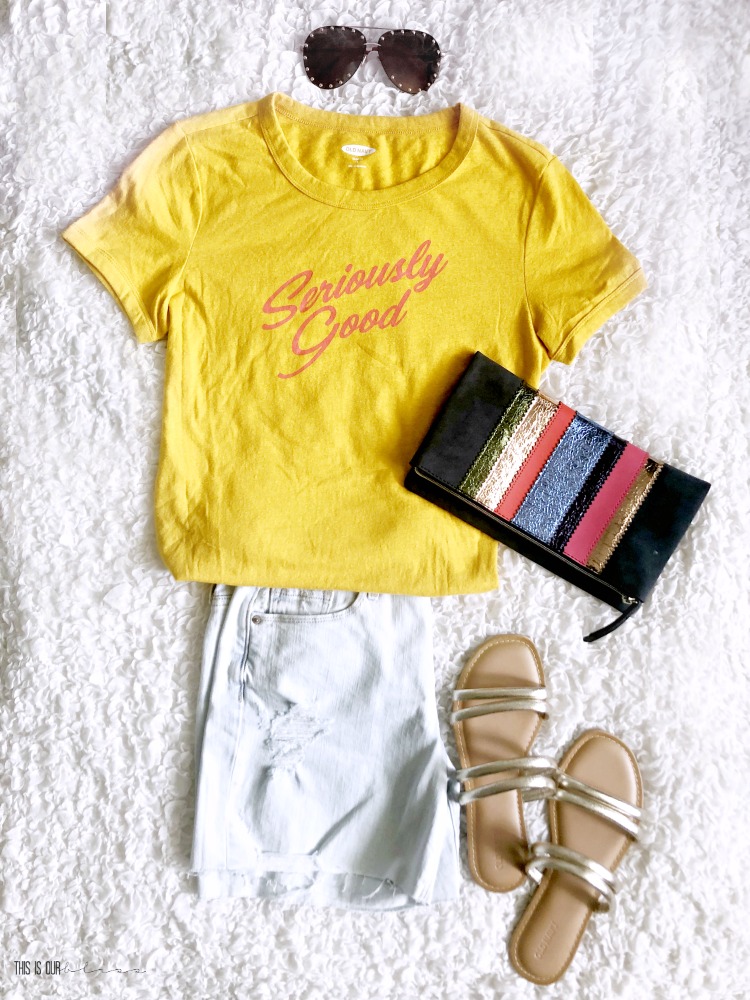 Casual Chic Style volume 4 - cute summer outfit ideas - simple and stylish Summer tshirt with shorts - This is our Bliss