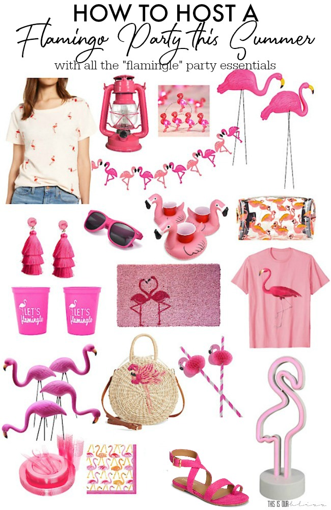 How to Host a Flamingo Party this Summer - Are you ready to Flamingle Flamingo themed Summer Party - all the Flamingle party essentials - This is our Bliss