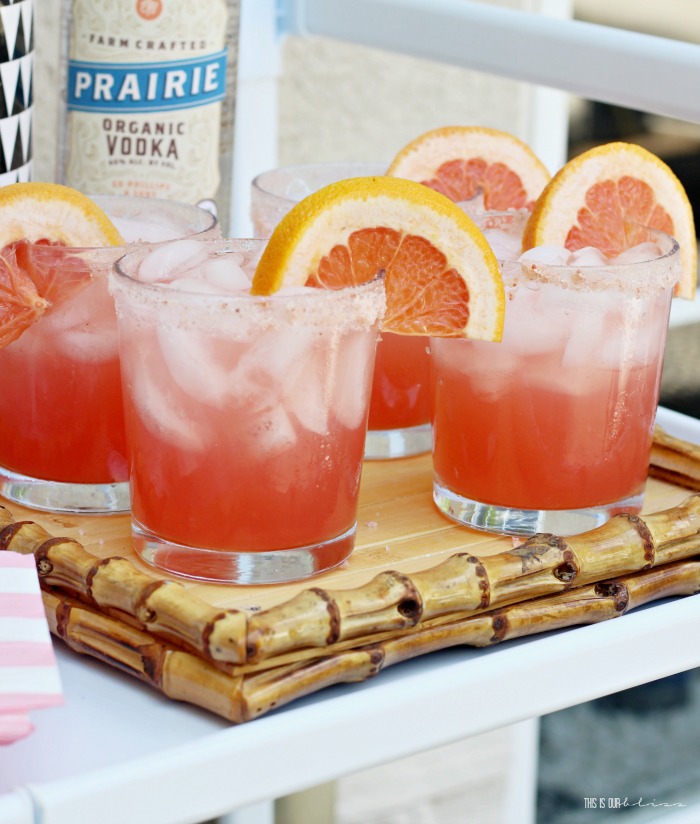Gorgeous Salty Dog Recipe for Summer parties - perfect Summer drink with vodka to serve this Summer - This is our Bliss