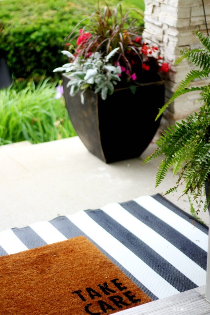 Hey there Take care outdoor rug - How to spruce up your front porch ideas - This is our Bliss