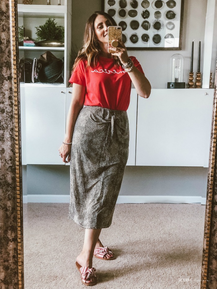 Red america t-shirt - 4th of July outfit ideas - Casual Chic Style - This is our Bliss