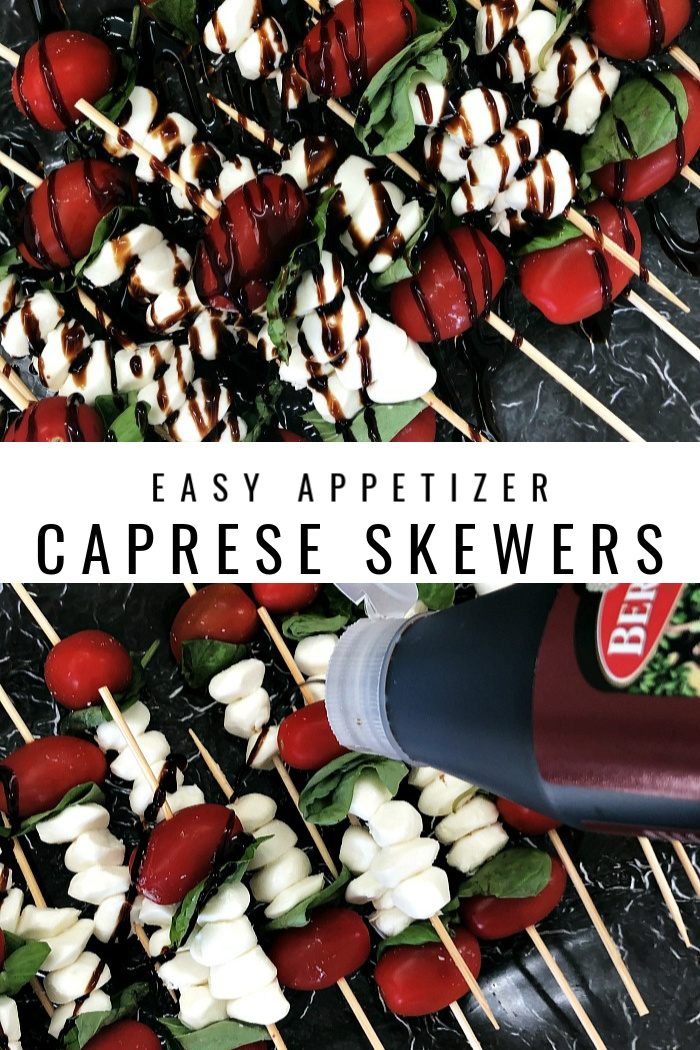 Easy appetizer - Mini Caprese skewers for your party - This is our Bliss