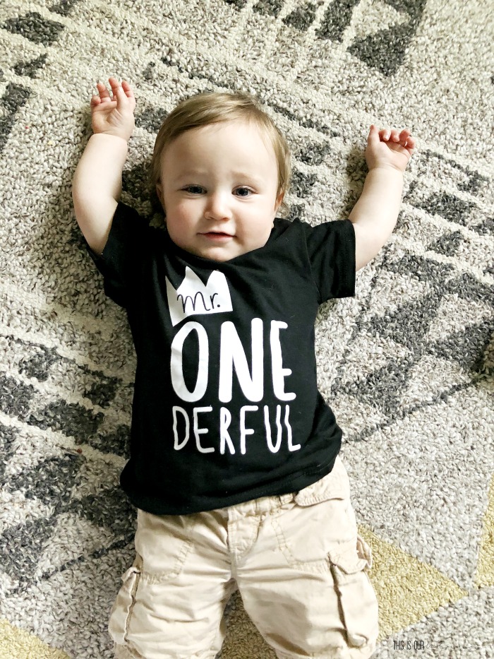 Mr. ONEderful tee shirt for first birthday party - birthday boy 1st bday party t-shirt - This is our Bliss