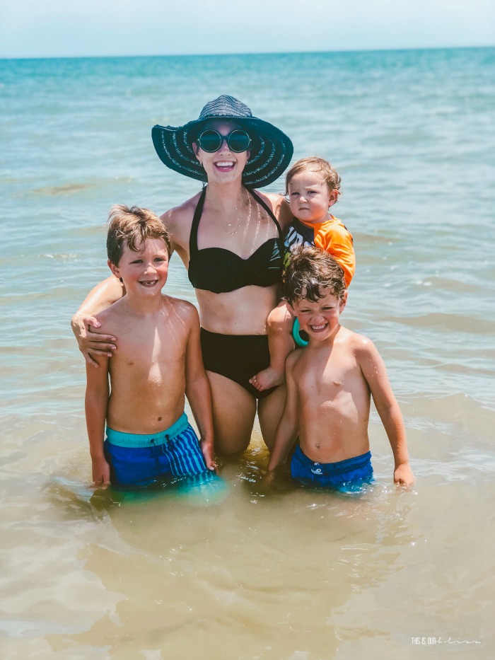 Me and my boys in the ocean - This is our Bliss