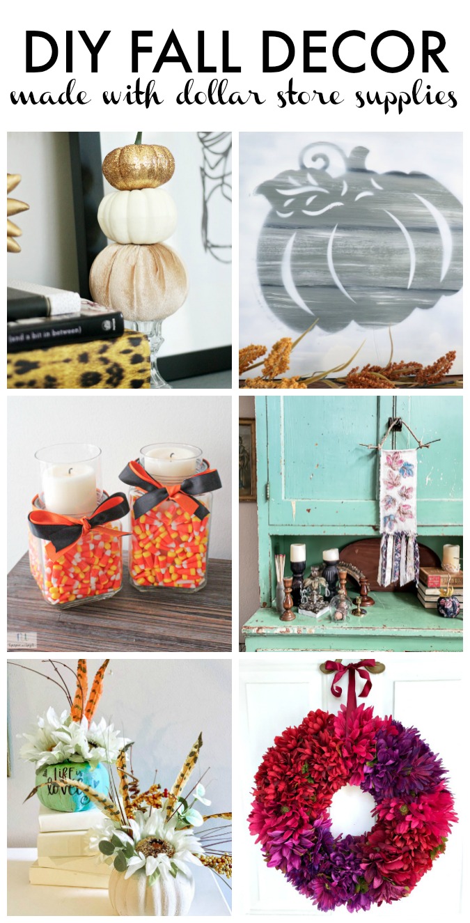 My dollar Store DIY Fall Decor - Fall Decor ideas with dollar store supplies - This is our Bliss