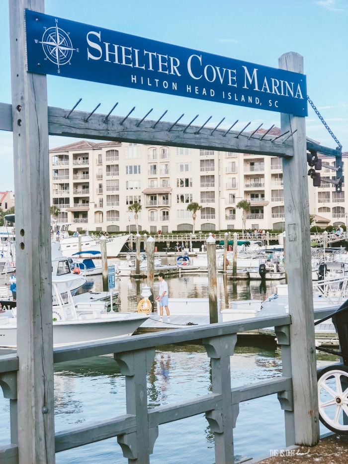 Shelter cove marina on Hilton Head - our vacation recap via This is our Bliss