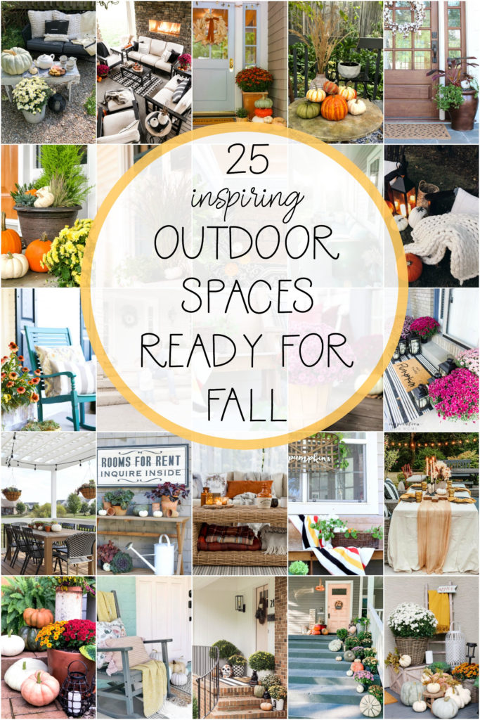 30 Outdoor spaces and Fall Front Porch ideas - How to decorate your outdoor space for Fall - Easy tips and inspiration - This is our Bliss