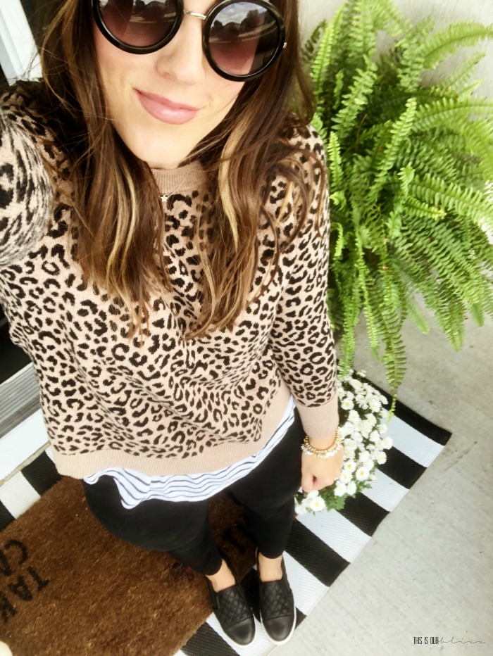 Leopard Love - Style My Closet Challenge - October Style Challenge - wear what's in your closet - This is our Bliss