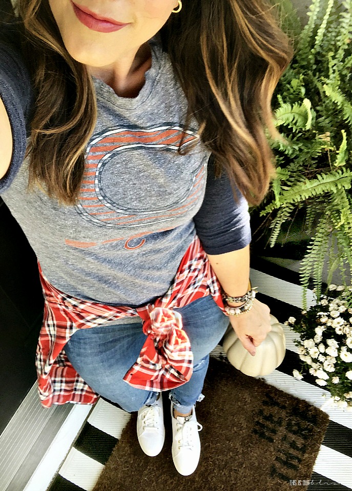 Team Spirit - Chicago Bears Tee shirt - Style My Closet Challenge - This is our Bliss