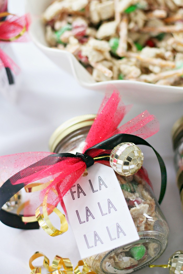Christmas Snack Mix in a Jar - Vanilla Christmas Snack Mix Recipe perfect for gifting - This is our Bliss