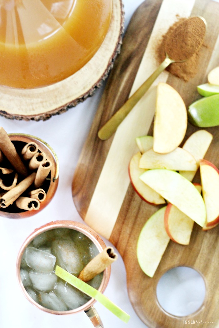 Cinnamon with apple cider moscow mules - This is our Bliss