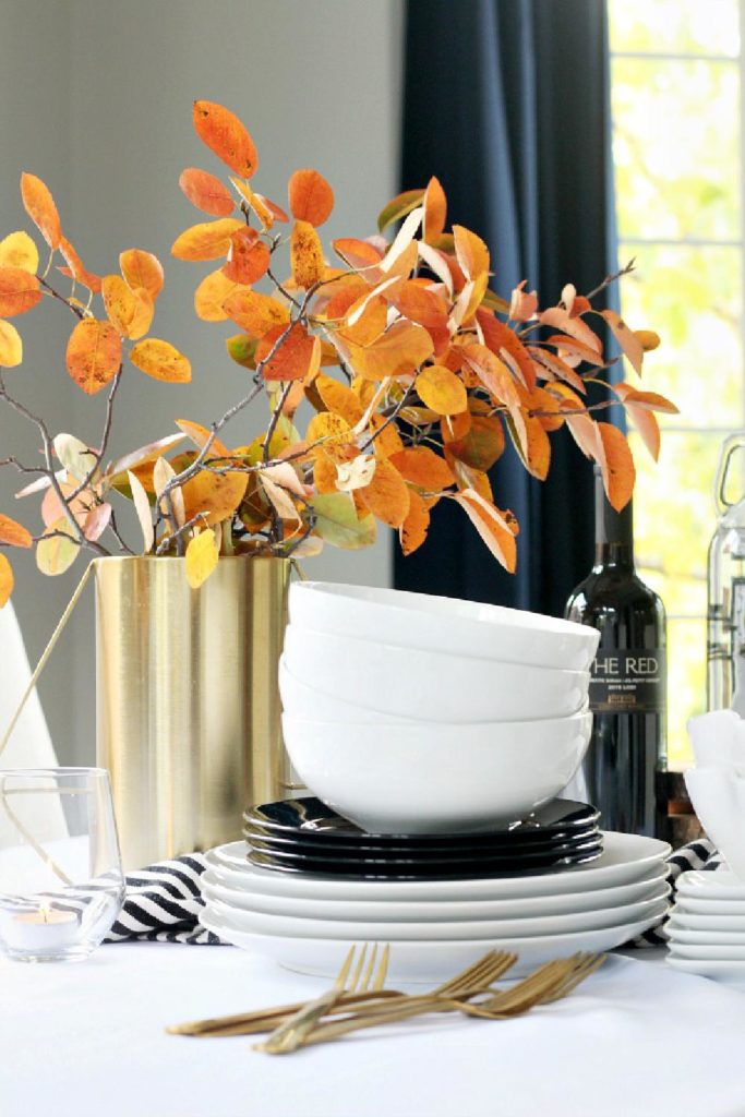 Hillshire Social Platter Use fall leaves for centerpiece last minute entertaining hacks This is our Bliss