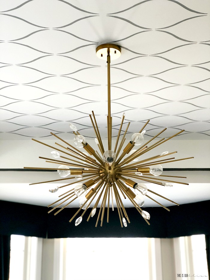 How to make a statement in your dining room - statement ceiling - This is our Bliss