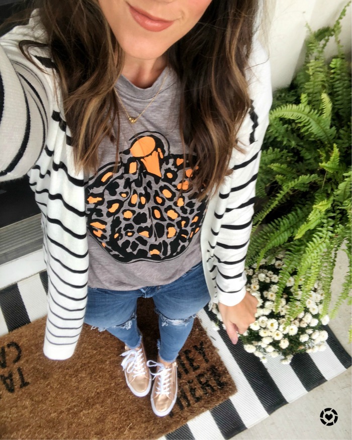 Leopard pumpkin tee - This is our Bliss