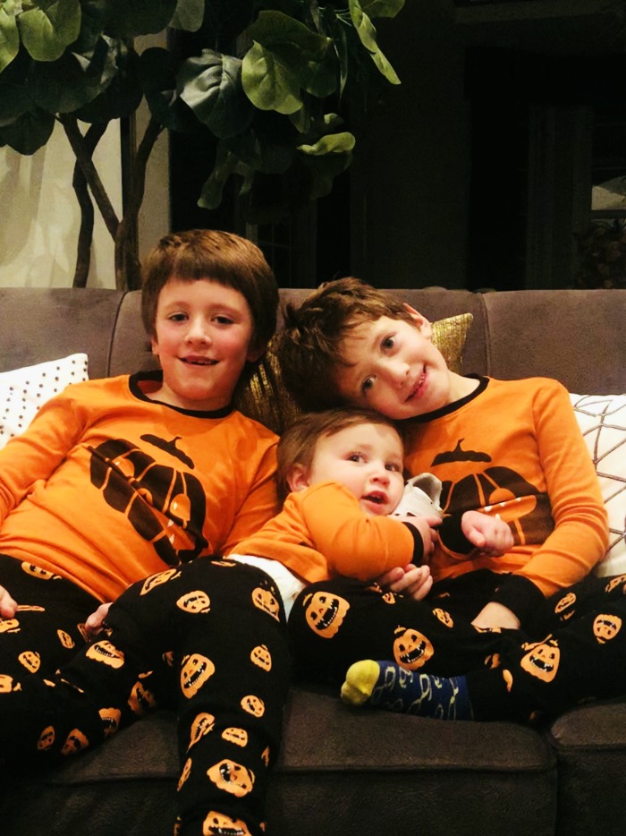 matching pumpkin jammies - This is our Bliss
