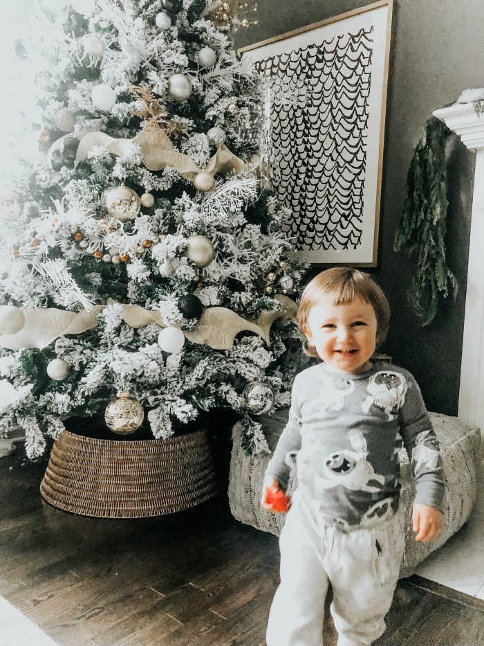 Baby by the Christmas Tree - This is our Bliss