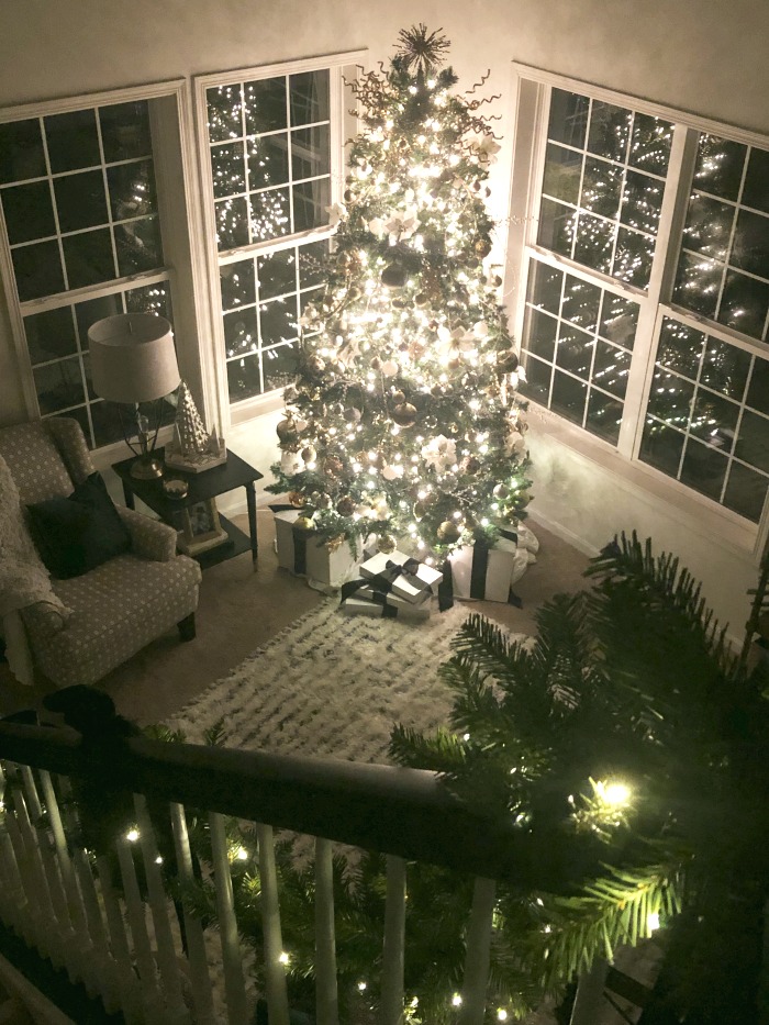Christmas Living Room at night - This is our Bliss