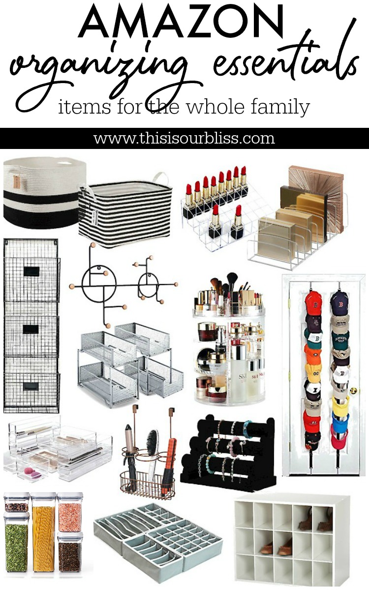 The Best Organizing Essentials from Amazon! Amazon Organizing Essentials items for the whole family - This is our Bliss