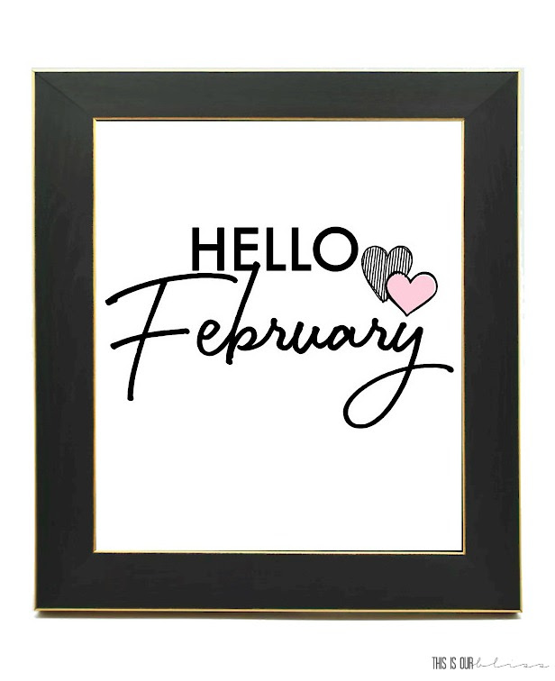Hello February in frame