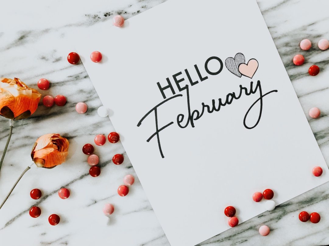 Sweet &amp; Simple &quot;Hello, February&quot; Free Art to Print | This is our Bliss