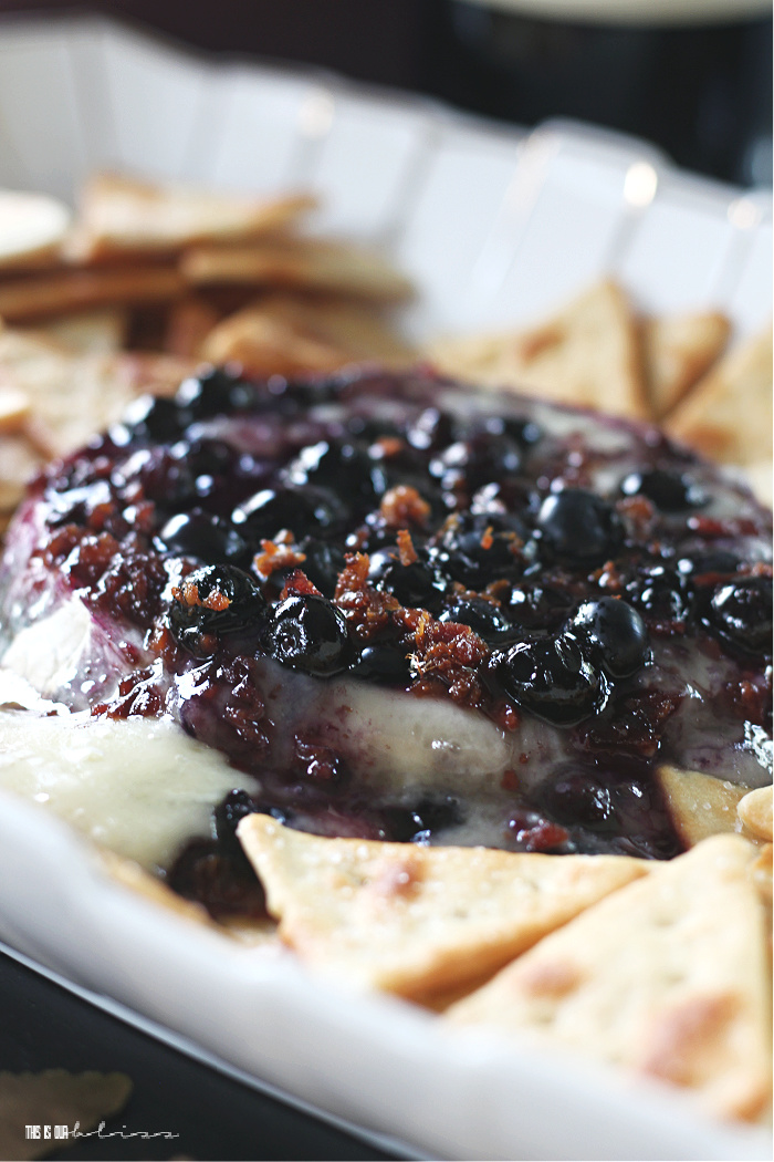 oozing baked brie - melty baked brie for a hot appetizer - baked brie recipe ideas - This is our Bliss