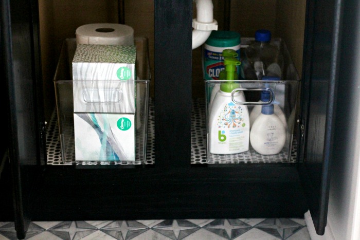 How To Organize Under The Bathroom Vanity Sink Clear Organizers
