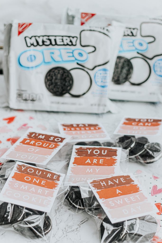 Mystery OREO for treat bags for the kids lunch - printable love notes - This is our Bliss