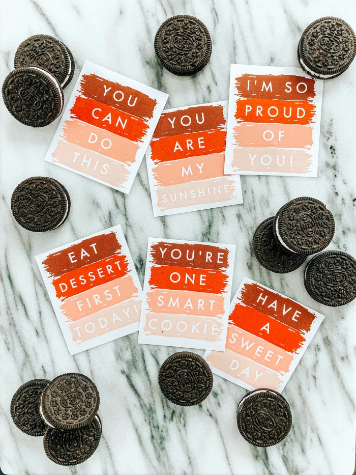 OREO love notes for the kids' lunchbox - lunchbox love notes - This is our Bliss
