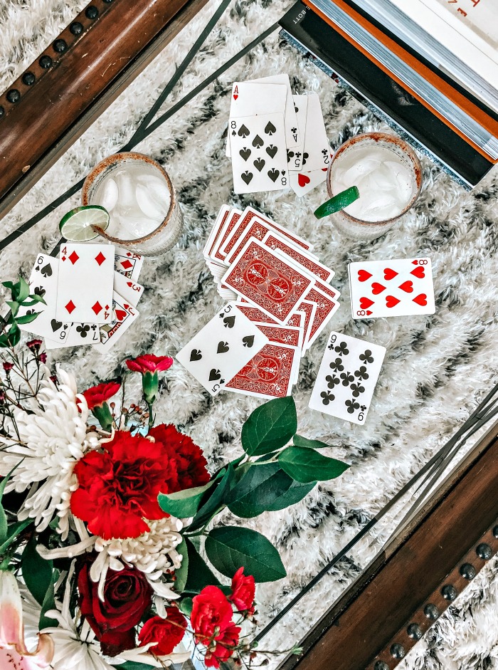 cocktails and cards - date night theme ideas - This is our Bliss