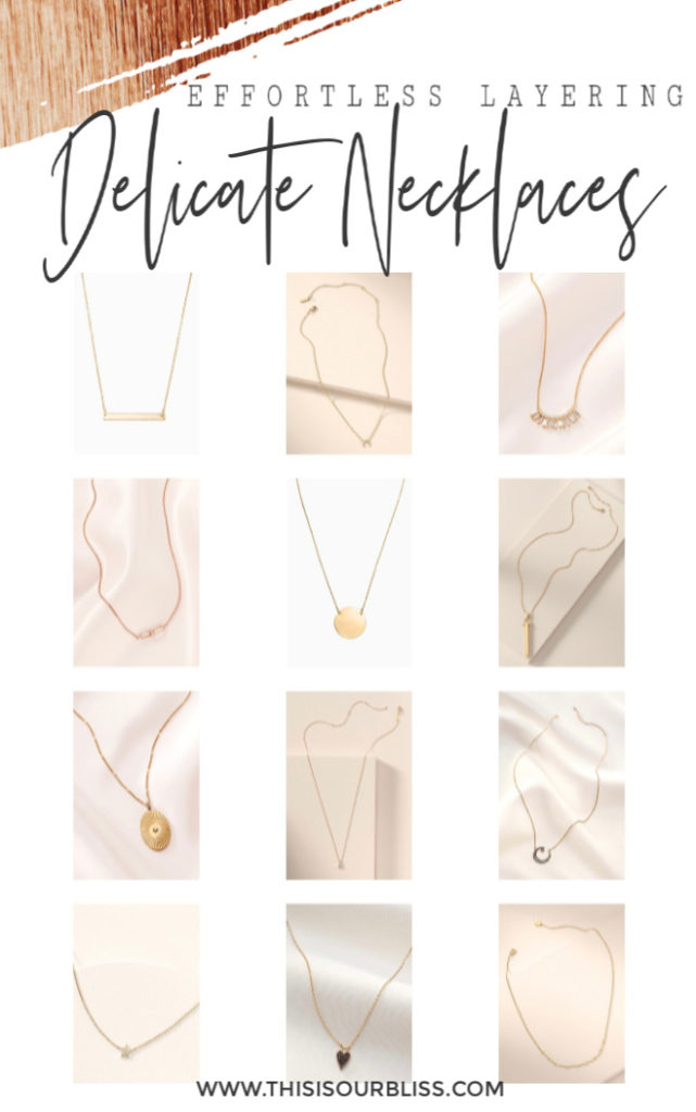 Effortless Layering - Delicate necklaces perfect for everyday wear - This is our Bliss