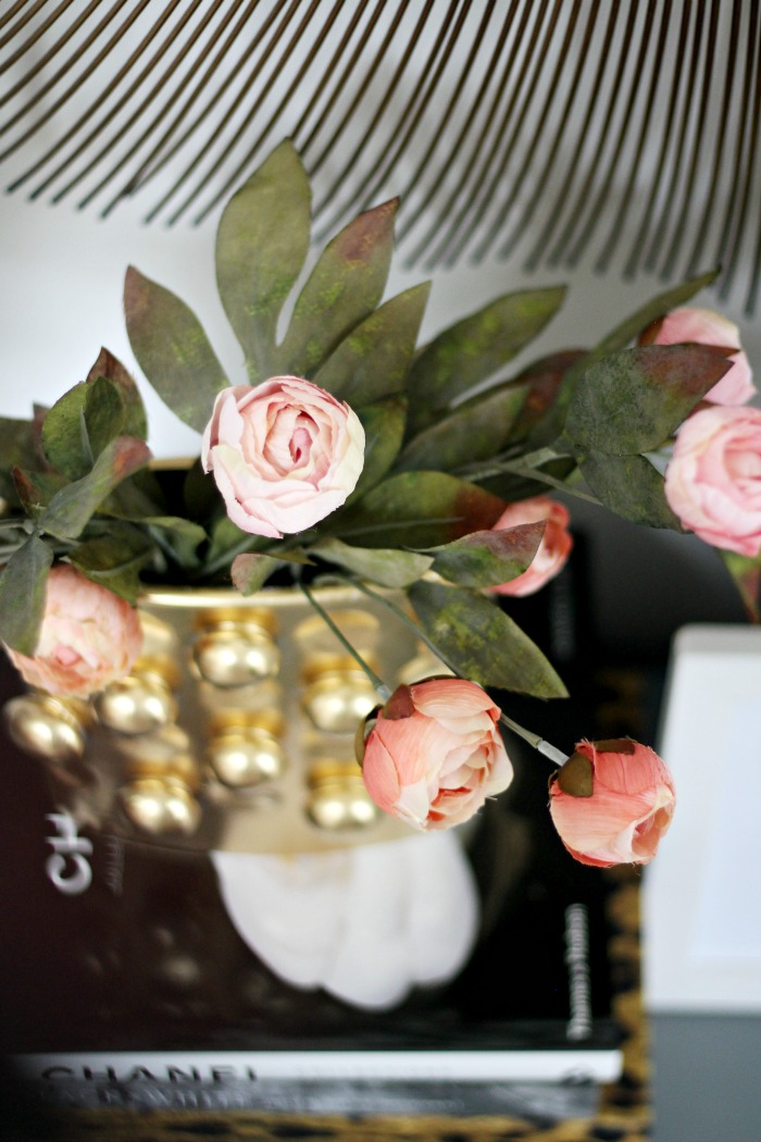 How to decorate for Spring for Free - Tip 2 use faux flowers - This is our Bliss