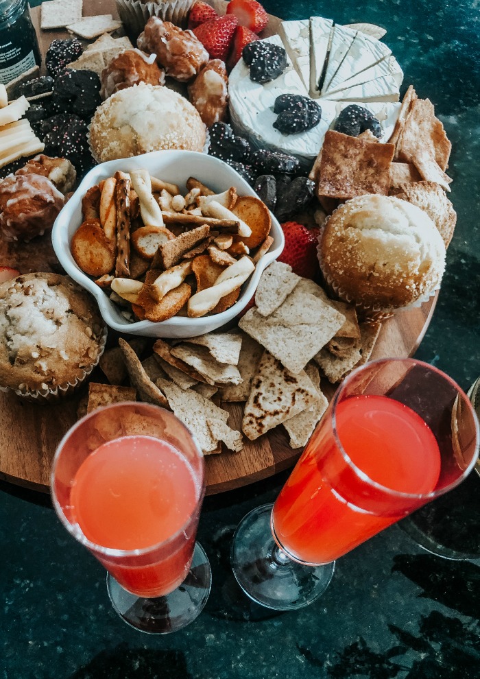 cranberry orange mimosas and brunch board - This is our Bliss