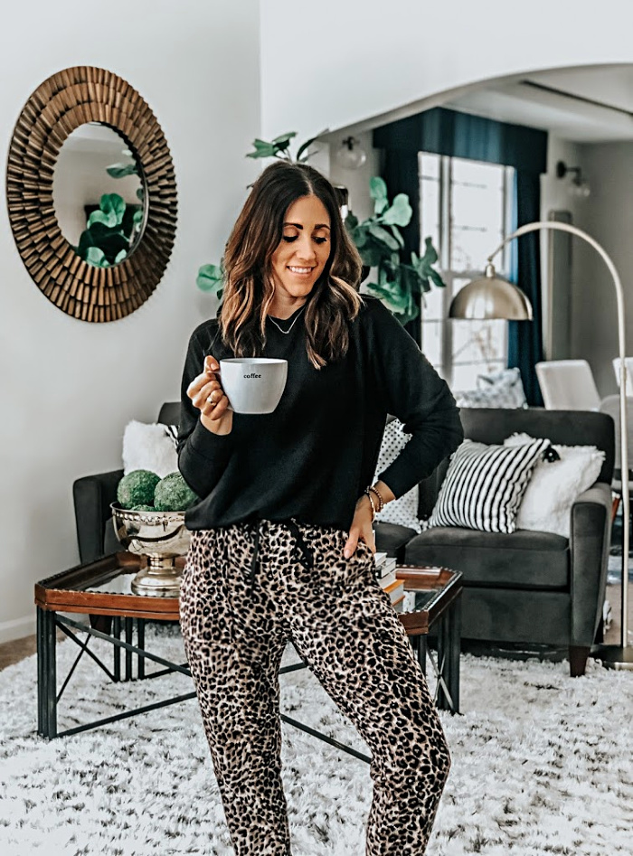 Loungewear I'm living in - This is our Bliss leopard joggers